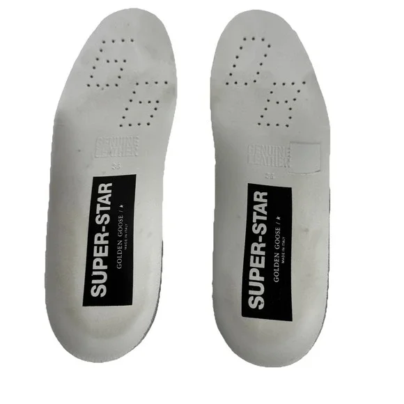 Golden Goose Superstar Classic with List Glitter Sneaker Shoes Womens 36 US 6 - Picture 13 of 16